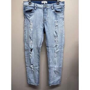 Cello‎ Jeans Womens Light Wash Distressed Skinny Jeans Size 5